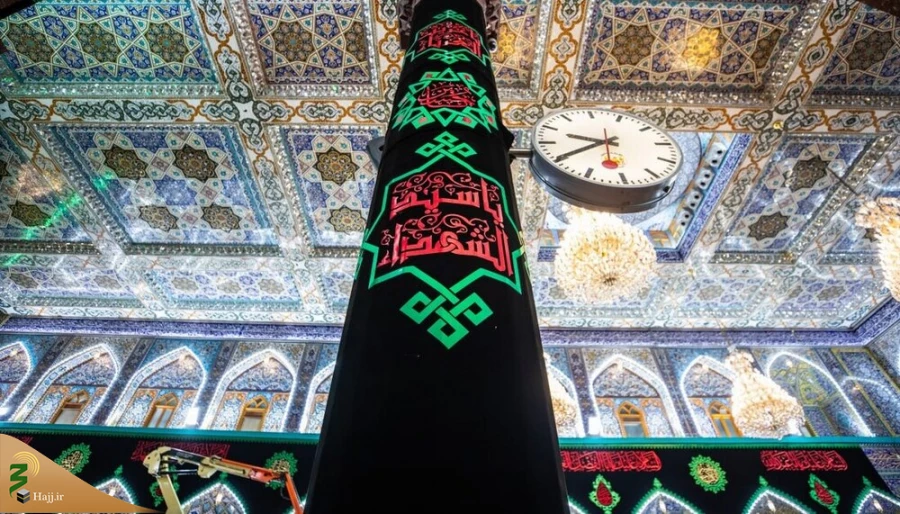 سیاه پوش شدن حرم حضرت اباعبد الله الحسین (ع) در آستانه ماه محرم+عکس 12