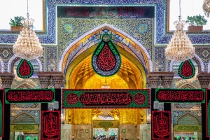 کربلا در عزای اباعبدالله الحسین (ع) سیاه پوش شد