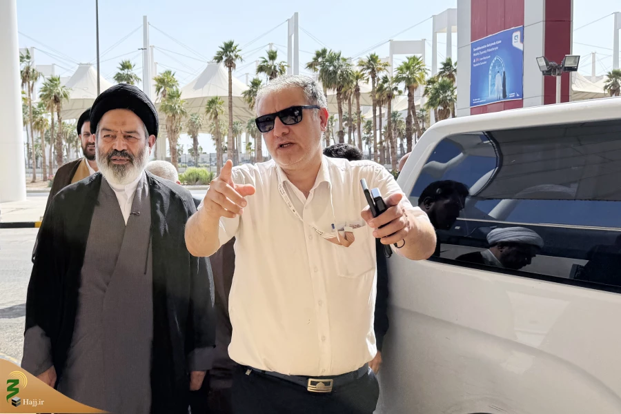 بازدید سرپرست حجاح ایرانی از فرودگاه جده و بدرقه زائران ایرانی 4