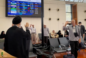 بازدید سرپرست حجاح ایرانی از فرودگاه جده و بدرقه زائران ایرانی 11