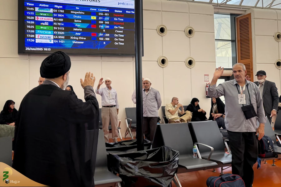 بازدید سرپرست حجاح ایرانی از فرودگاه جده و بدرقه زائران ایرانی 11
