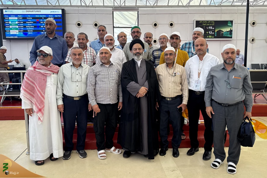 بازدید سرپرست حجاح ایرانی از فرودگاه جده و بدرقه زائران ایرانی 14