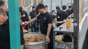 برپایی موکب های عزاداری سید و سالار شهیدان در کربلای معلی 5