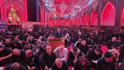 برگزاری دعای ندبه در خیمه گاه حسینی علیه السلام 8 محرم 1404 ه.ش 4