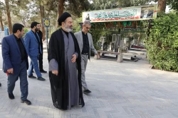دیدار با تولیت آستان حضرت عبدالعظیم حسنی , حضور بر مزار شهدای تهاجم رژیم صهیونیستی 9