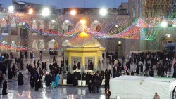بارش نزولات آسمانی در حرم مطهر رضوی – فیلم
