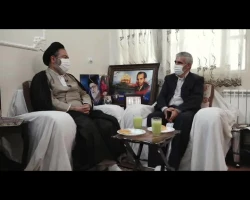 دیدارمسئولان حوزه حج و زیارت با خانواده شهید حمیدرضا اسداللهی 14