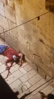 شهادت یک فلسطینی در کنار مسجد الاقصی 2