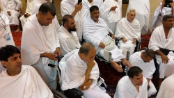 نجوای متفاوت جانبازان  هنگام احرام در مسجد شجره