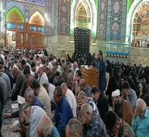 حضور پرشور زائران ایرانی در دعای کمیل خیمه گاه حسینی+فیلم 2