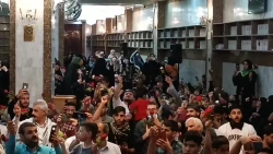 برگزاری جشن باشکوه سالروز ازدواج دو گوهر ناب خلقت در سرداب علقمی+ فیلم کوتاه