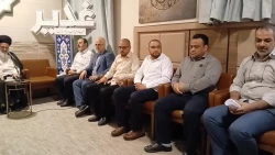 به مناسبت عید غدیر صورت گرفت؛
دیدار عیدانه آیت‌الله بوشهری با خادمان ضیوف الرحمان در مدینه 2