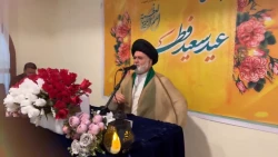 شادی زائران حرم نبوی(ص) در عید بندگی خدا + فیلم 2