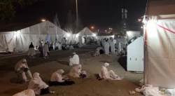 فیلم/ صحنه هایی از اولین ساعات حضور زائران ایرانی در صحرای عرفات 2